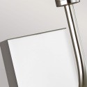 Lampada da parete classica moderna paralume in tessuto bianco Brianna1 Misure