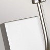 Lampada da parete classica moderna paralume in tessuto bianco Brianna1 Misure