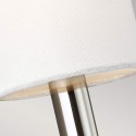 Lampada da parete classica moderna paralume in tessuto bianco Brianna1 Prezzo