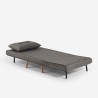 Poltrona letto pieghevole tessuto piedini in legno Miriam Misure