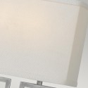 Lampada applique da parete design moderno paralume tessuto Lanza Stock