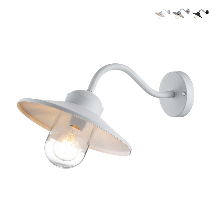 Lampe murale extérieure jardin vintage en métal capteur Klampenborg Promotion Lampe murale extérieure jardin vintage en métal capteur Klampenborg Promotion