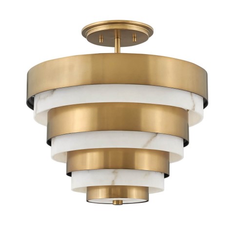 Lustre lampe de plafond moderne design blanc doré Echelon Promotion