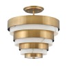 Lustre moderne plafonnier design blanc doré Echelon Promotion