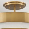 Plafoniera lampada da soffitto design moderno bianco dorato Echelon Sconti