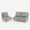 Set divano letto 2 posti scandinavo + poltrona pieghevole Sienna Sconti