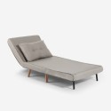 Set divano letto 2 posti scandinavo + poltrona pieghevole Sienna Modello