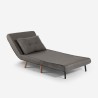 Set divano letto 2 posti scandinavo + poltrona pieghevole Sienna Misure