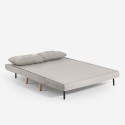 Set divano letto 2 posti scandinavo + poltrona pieghevole Sienna 