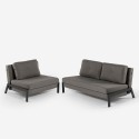 Set poltrona pieghevole + divano letto 2 posti tessuto Elysee Saldi