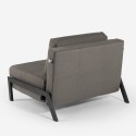Set poltrona pieghevole + divano letto 2 posti tessuto Elysee 