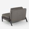 Set poltrona pieghevole + divano letto 2 posti tessuto Elysee 