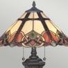 Lampada da tavolo stile Tiffany classico paralume colorato Cambridge Vendita