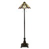 Lampe de sol style classique Tiffany avec abat-jour coloré Inglenook Promotion