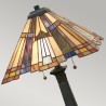 Lampada Tiffany da tavolo 2 luci scrivania ufficio classica Inglenook Offerta