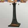 Lampada Tiffany da tavolo 2 luci scrivania ufficio classica Inglenook Saldi