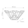 Lampada da parete stile Tiffany applique in vetro 2 luci Inglenook Saldi