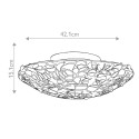Plafoniera lampada Tiffany da soffitto paralume in vetro colorato Kami Sconti