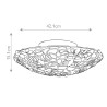 Plafoniera lampada Tiffany da soffitto paralume in vetro colorato Kami Sconti