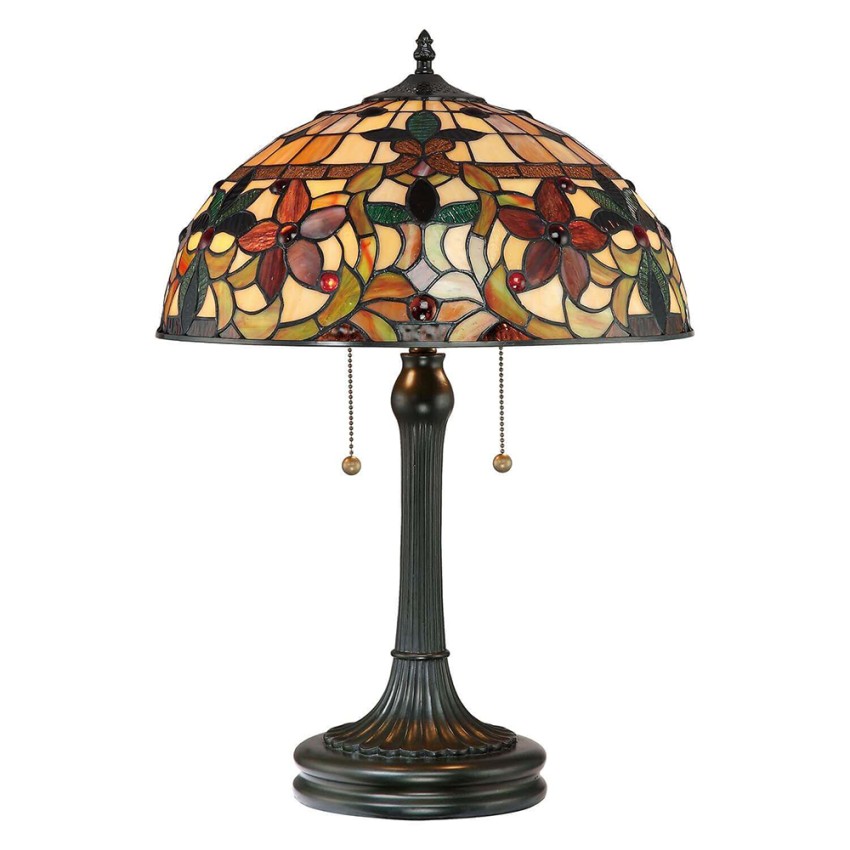 Lampada da tavolo classica stile Tiffany 2 luci scrivania ufficio Kami Promozione Lampada da tavolo classica stile Tiffany 2 luci scrivania ufficio Kami Promozione