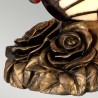 Tischlampe Schreibtisch Tiffany buntes Glas Schmetterling Obutterfly Rabatte