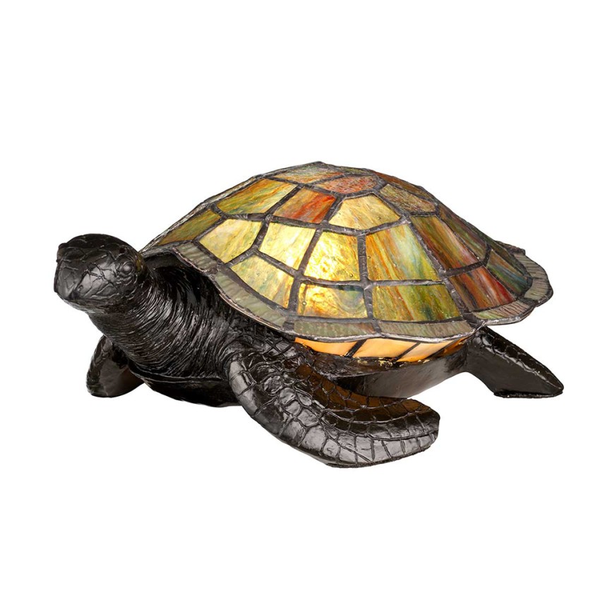 Lampe de table tortue style Tiffany abat-jour coloré Sawback Promotion Lampe de table tortue style Tiffany abat-jour coloré Sawback Promotion