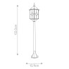 Lampioncino classico da giardino lanterna esterno in alluminio Wexford 4 Sconti