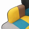 Set Sessel Patchwork + Fußhocker skandinavischen Stils Chapty Plus Eigenschaften