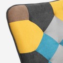Set Sessel Patchwork + Fußhocker skandinavischen Stils Chapty Plus Kosten
