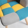 Set Sessel Patchwork + Fußhocker skandinavischen Stils Chapty Plus Kauf