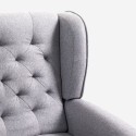 Fauteuil relax bergère inclinable moderne en tissu Ethron Class 