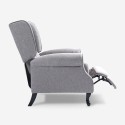 Moderner Sessel Relax Bergere mit Neigefunktion aus Stoff Ethron Class 