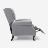 Moderner Sessel Relax Bergere mit Neigefunktion aus Stoff Ethron Class 