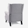 Moderner Sessel Relax Bergere mit Neigefunktion aus Stoff Ethron Class 