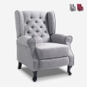 Moderner Sessel Relax Bergere mit Neigefunktion aus Stoff Ethron Class Verkauf
