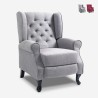 Moderner Sessel Relax Bergere mit Neigefunktion aus Stoff Ethron Class Verkauf