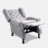 Moderner Sessel Relax Bergere mit Neigefunktion aus Stoff Ethron Class 