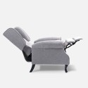 Moderner Sessel Relax Bergere mit Neigefunktion aus Stoff Ethron Class 