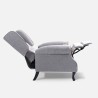 Moderner Sessel Relax Bergere mit Neigefunktion aus Stoff Ethron Class 