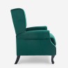 Verstellbarer Wohnzimmer-Samtstoff-Bergère-Sessel Ethron Lux Katalog