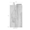 Armadio multiuso soggiorno ufficio 2 ante 2 scaffali 63x35x114cm Liara 