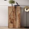 Armadio multiuso soggiorno ufficio 2 ante 2 scaffali 63x35x114cm Liara Stock