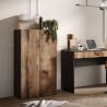 Armadio multiuso soggiorno ufficio 2 ante 2 scaffali 63x35x114cm Liara Scelta