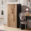 Armadio multiuso soggiorno ufficio 2 ante 2 scaffali 63x35x114cm Liara Modello