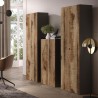 Armadio ufficio soggiorno moderno 2 ante 3 scaffali 63x35x184cm Monts Costo