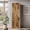 Armadio ufficio soggiorno moderno 2 ante 3 scaffali 63x35x184cm Monts Prezzo