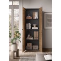 Armadio ufficio soggiorno moderno 2 ante 3 scaffali 63x35x184cm Monts Acquisto