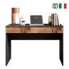 Scrivania ufficio salvaspazio moderna con cassetto 110x50x76cm Liam Sconti