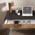Scrivania ufficio salvaspazio moderna con cassetto 110x50x76cm Liam Caratteristiche