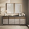 Madia credenza moderna soggiorno cucina 4 ante 206x40x86cm Solna Offerta